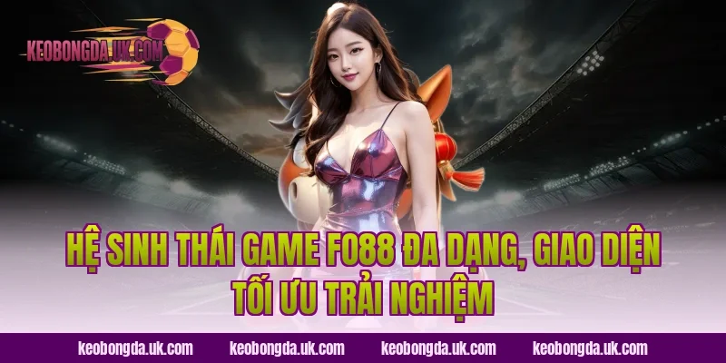Hệ sinh thái game FO88 đa dạng, giao diện tối ưu trải nghiệm